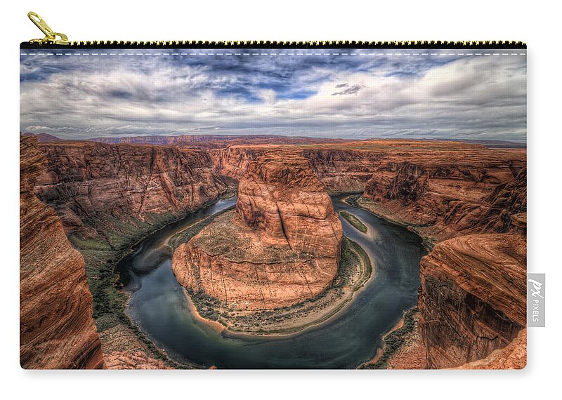 Granger Photography Zip Pouch featuring the photograph Horseshoe Bend by Brad Granger