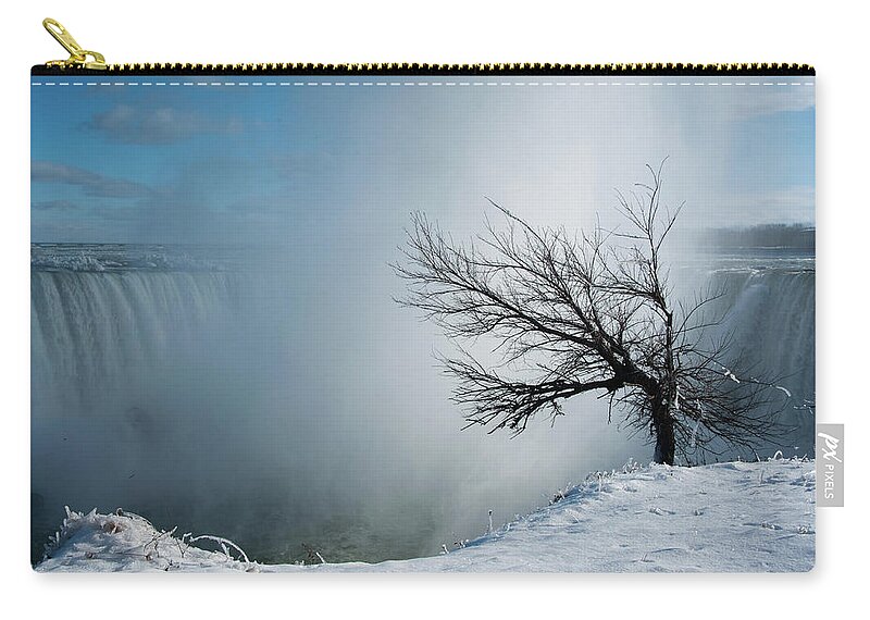 Scenics Zip Pouch featuring the photograph Horseshoe Falls, Niagara by Janet Miles