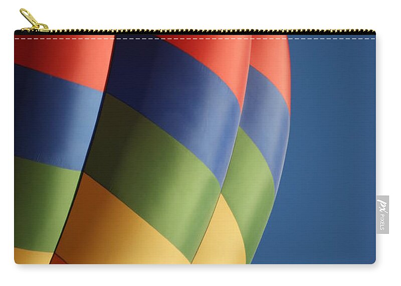 Balloons Zip Pouch featuring the photograph Hot Air Balloon by Ernest Echols