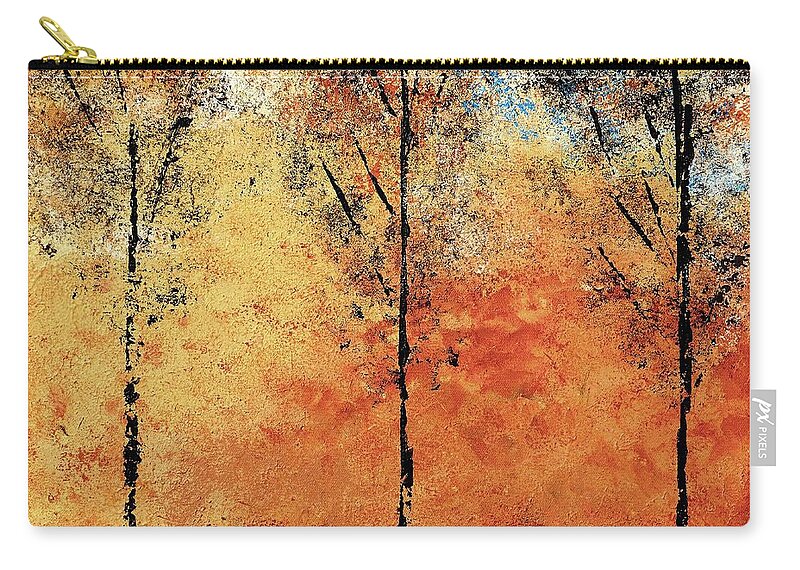 Hot Carry-all Pouch featuring the painting Hot Hillside by Linda Bailey