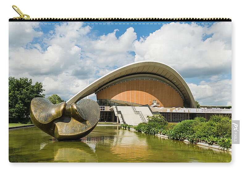 Arch Zip Pouch featuring the photograph House Of World Culture, Berlin by John Harper