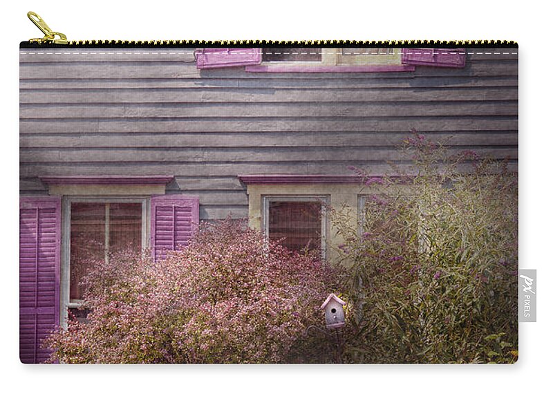 Victorian Zip Pouch featuring the photograph House - Victorian - A house to call my own by Mike Savad