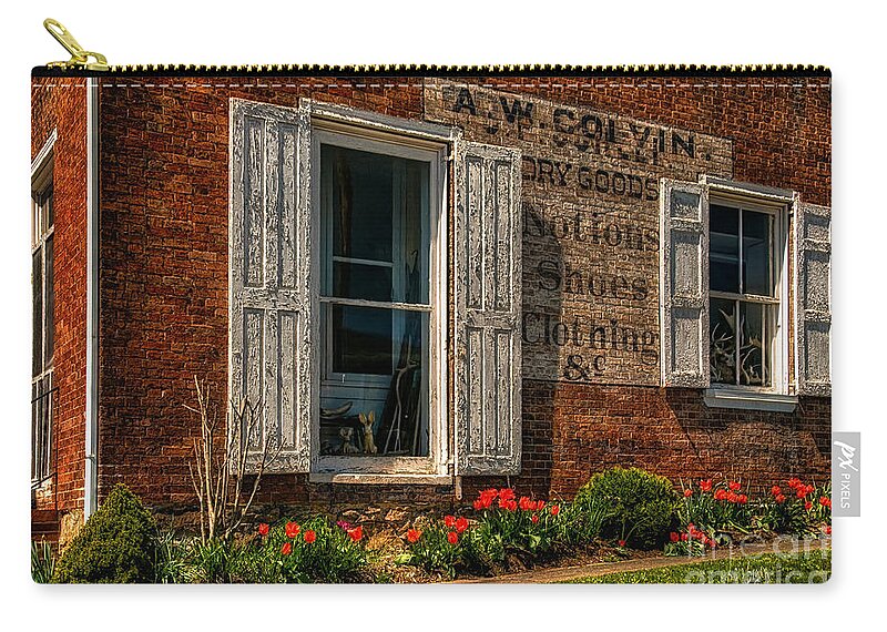 Window Zip Pouch featuring the photograph How Much Is That Bunny In The Window by Lois Bryan