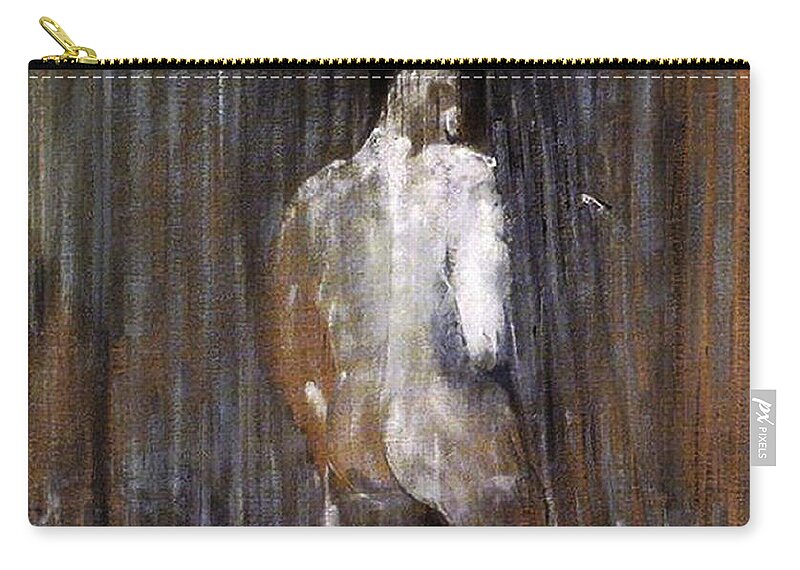 Human Form Carry-all Pouch featuring the painting Human Form by Francis Bacon