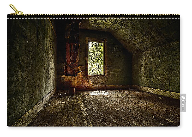 Architecture Zip Pouch featuring the photograph Hunted House in the Daylight by Jakub Sisak
