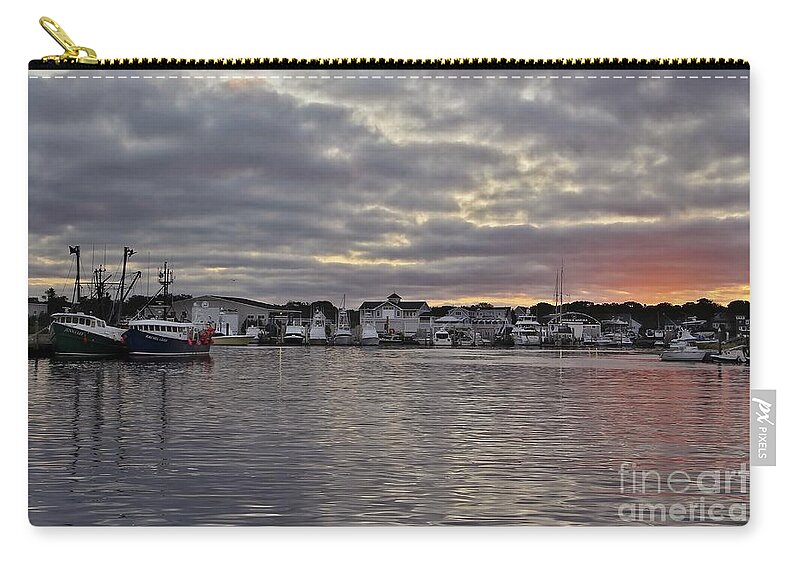 Massachusetts Zip Pouch featuring the photograph Hyannis Sunrise by Karin Pinkham