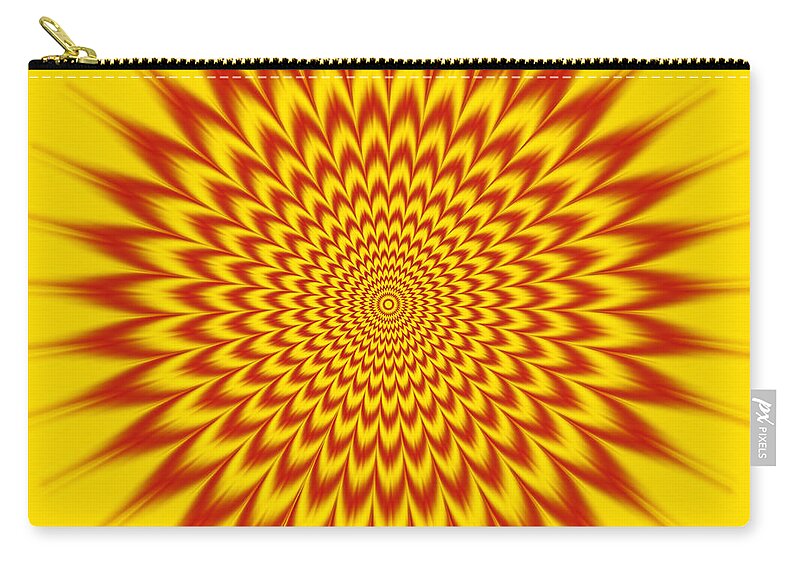Vibrating Zip Pouch featuring the painting Hypnotic Vibes by Gianni Sarcone