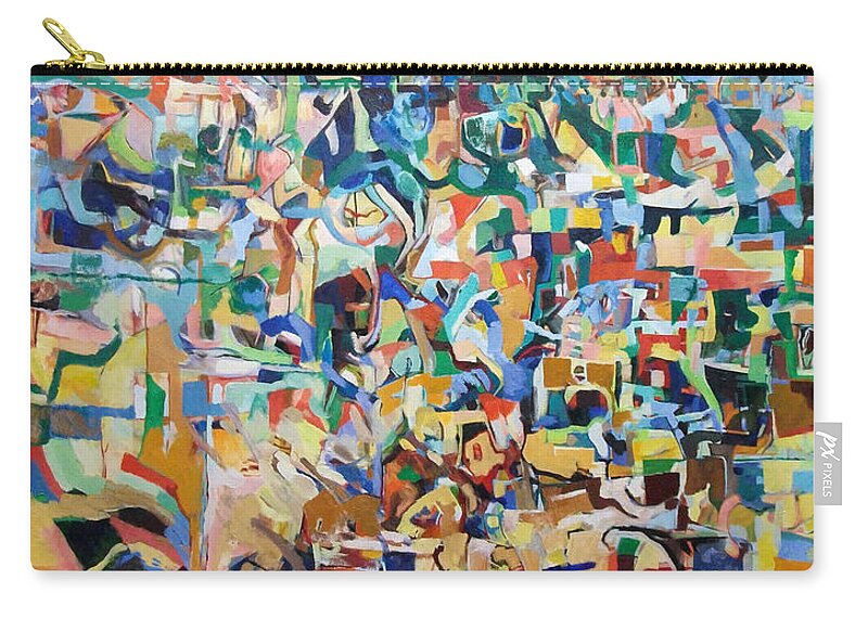 Torah Zip Pouch featuring the painting I believe this and understand it fully well 23 by David Baruch Wolk