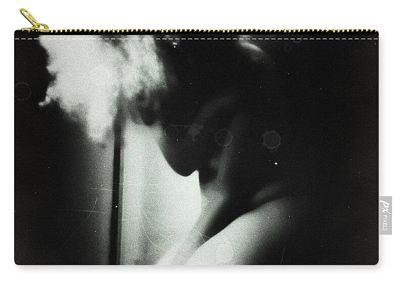 Dark Zip Pouch featuring the photograph I Fear This Silent Rejection by Jessica S