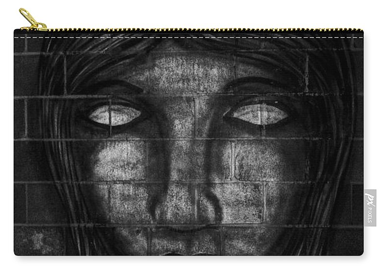 Scary Face Carry-all Pouch featuring the photograph I see you by Jonathan Davison