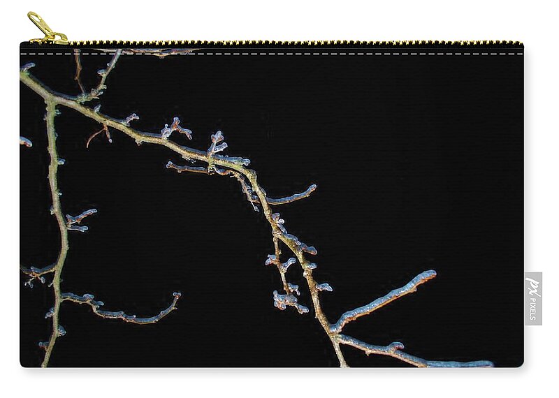Ice Zip Pouch featuring the photograph Ice Storm 5 by Susan Moore