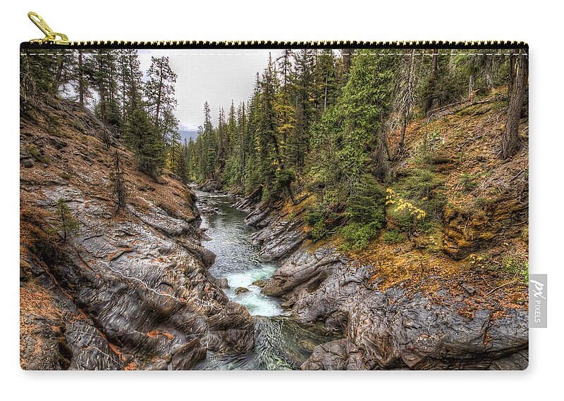 Hdr Carry-all Pouch featuring the photograph Icicle Gorge by Brad Granger