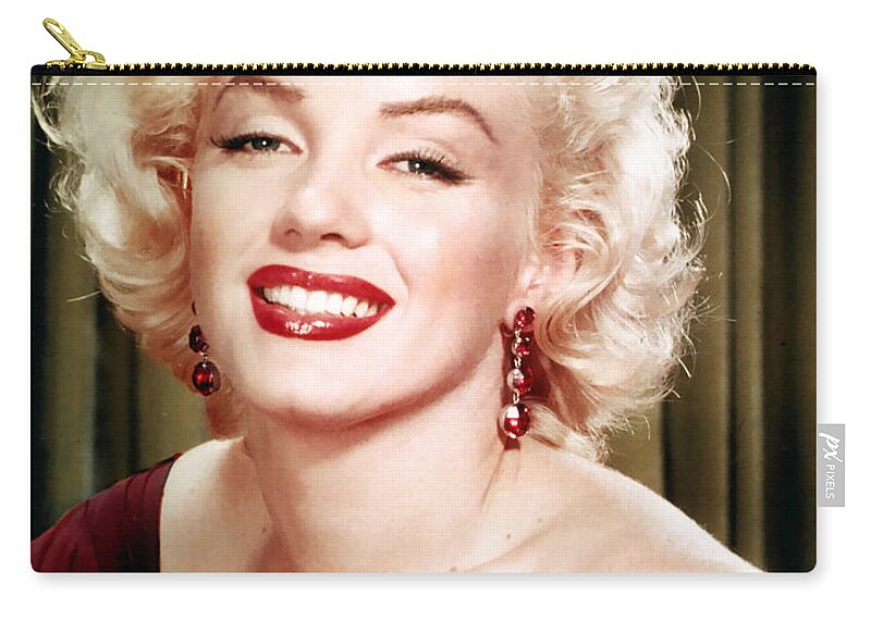 Marilyn Monroe's Breakfast Zip Pouch by Franchi Torres - Pixels