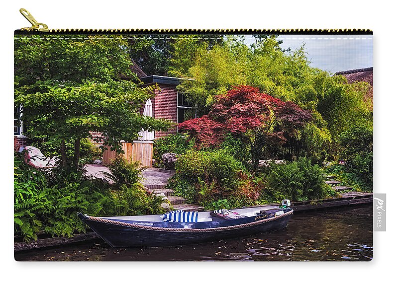 Netherlands Zip Pouch featuring the photograph Idyllic Village 5. Venice of the North by Jenny Rainbow