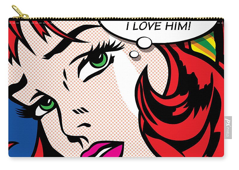 Digital Zip Pouch featuring the painting If He Only Knew by Gary Grayson