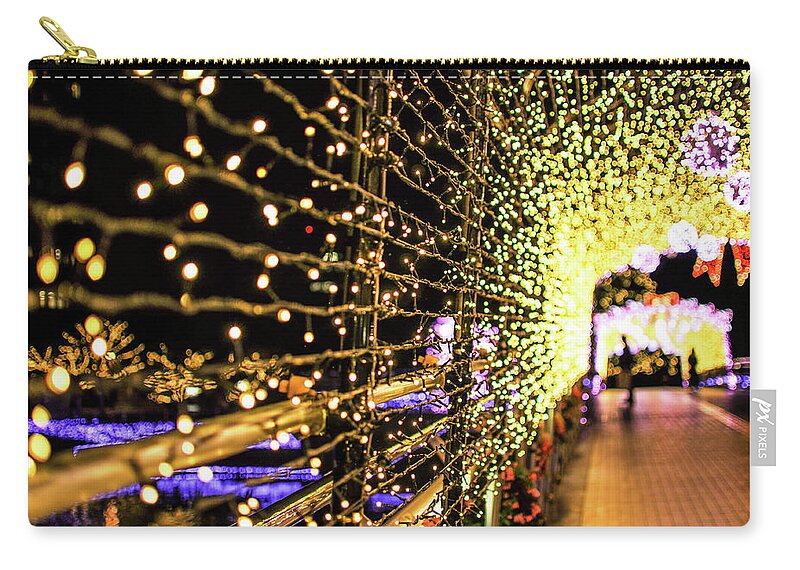 Celebration Zip Pouch featuring the photograph Illuminations Of Kokura by Photo By Ogizoo
