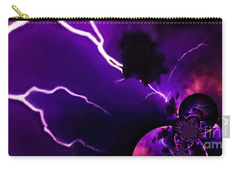 Abstract Zip Pouch featuring the photograph Illusion 11 by Jesse Post