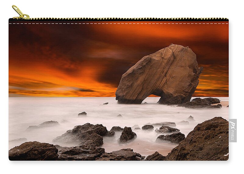 Seascape Zip Pouch featuring the photograph Imagine by Jorge Maia