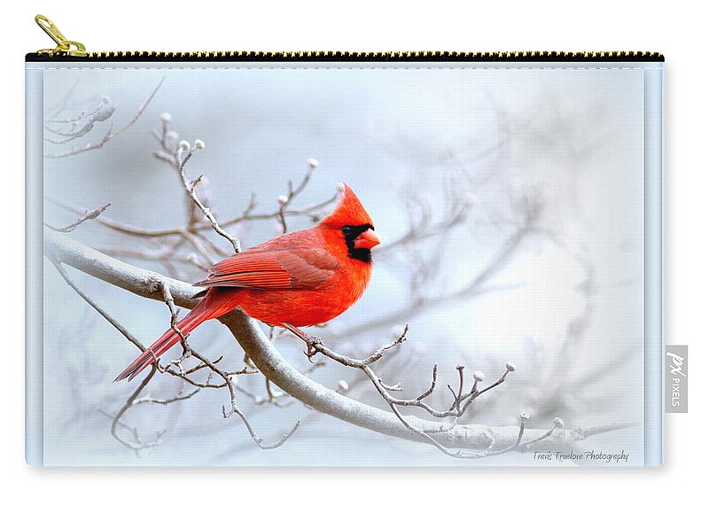 Cardinal Zip Pouch featuring the photograph Img 2559-20 by Travis Truelove