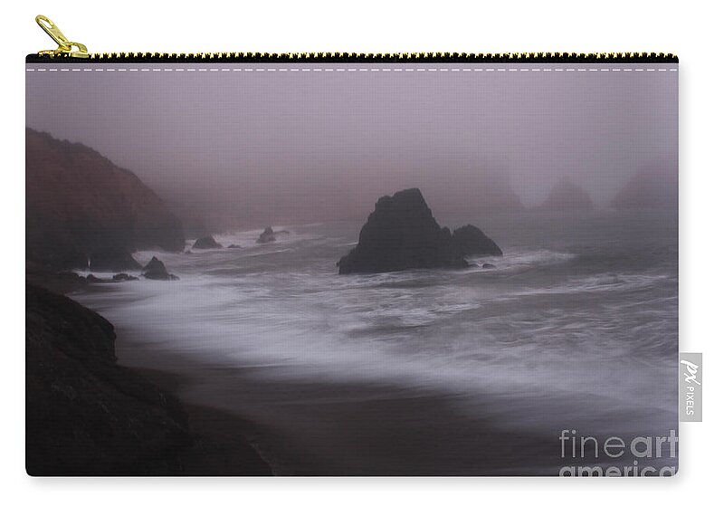 Fog Zip Pouch featuring the photograph In A Fog by Suzanne Luft