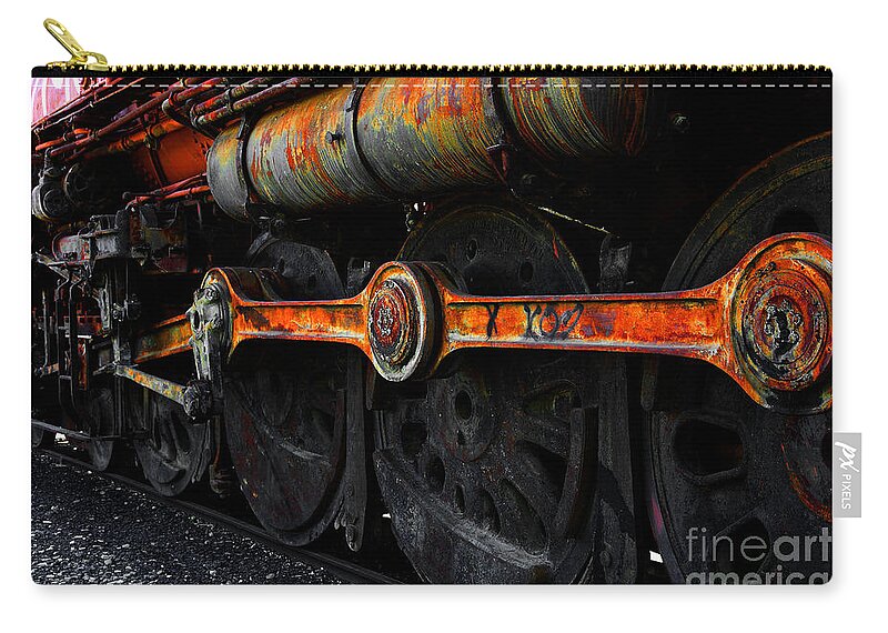 Transportation Zip Pouch featuring the photograph In A Time When Steam Was King 5D25491 v2 by Wingsdomain Art and Photography