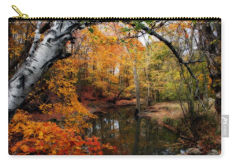 Autumn Zip Pouch featuring the photograph In Dreams Of Autumn by Kay Novy
