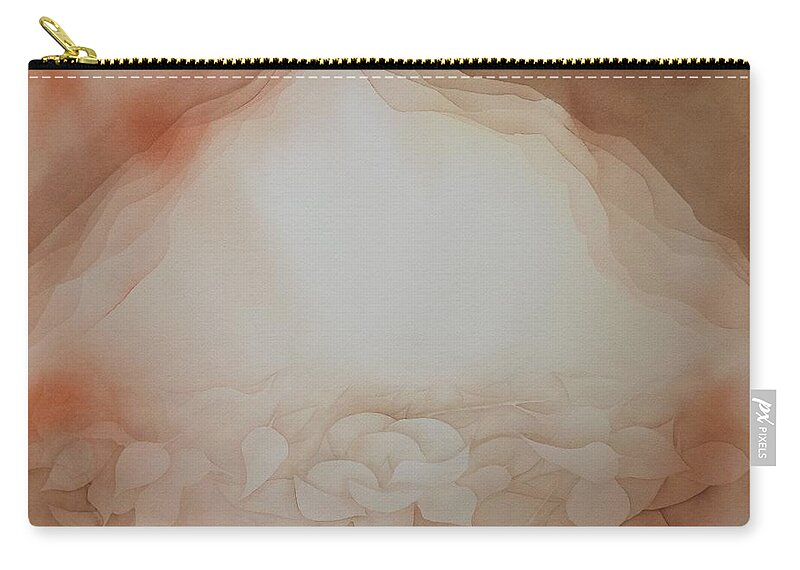 Watercolor Zip Pouch featuring the painting In the Beginning by Richard Faulkner