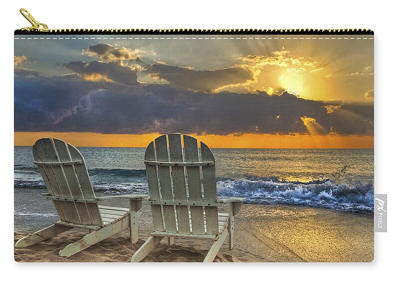 Zen Carry-all Pouch featuring the photograph In The Spotlight by Debra and Dave Vanderlaan