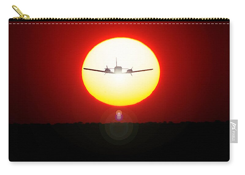 Orange Zip Pouch featuring the photograph In the Sun by Paul Job