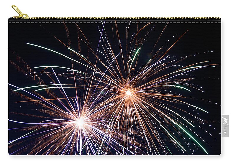 Fireworks Zip Pouch featuring the photograph Independence by Courtney Webster