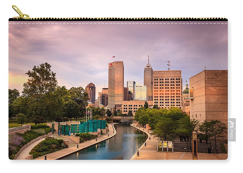 America Zip Pouch featuring the photograph Indianapolis by Alexey Stiop