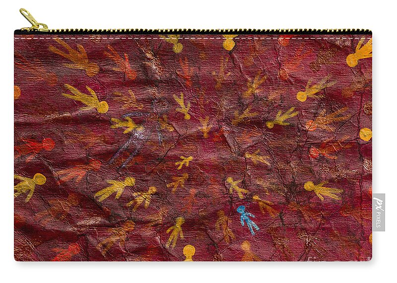  Zip Pouch featuring the painting Infinite Possibilities by Stefanie Forck