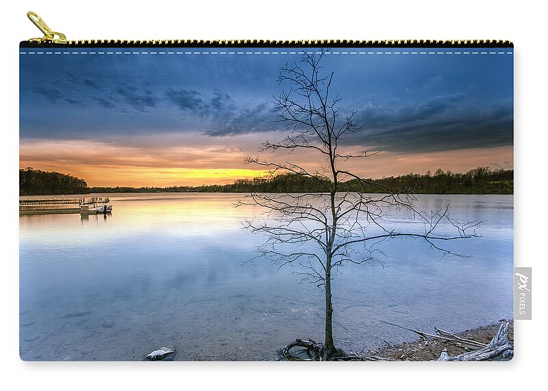 Lee Coral Strip Filter Zip Pouch featuring the photograph Inspiration by Edward Kreis