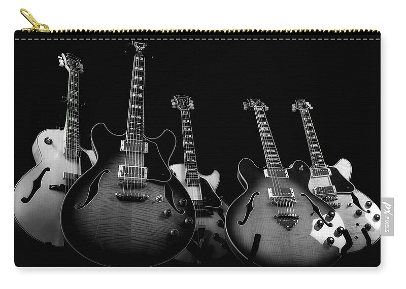 Guitar Zip Pouch featuring the photograph Instrumental Change by Donna Blackhall