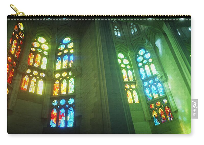 Photography Zip Pouch featuring the photograph Interiors Of A Church Designed by Panoramic Images