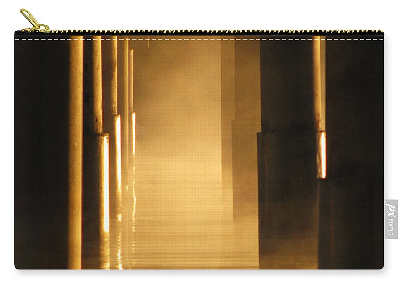 Mist Zip Pouch featuring the photograph Into the Mist by Lisa Chorny