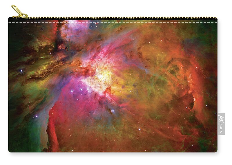 Orion Nebula Zip Pouch featuring the photograph Into the Orion Nebula by Jennifer Rondinelli Reilly - Fine Art Photography