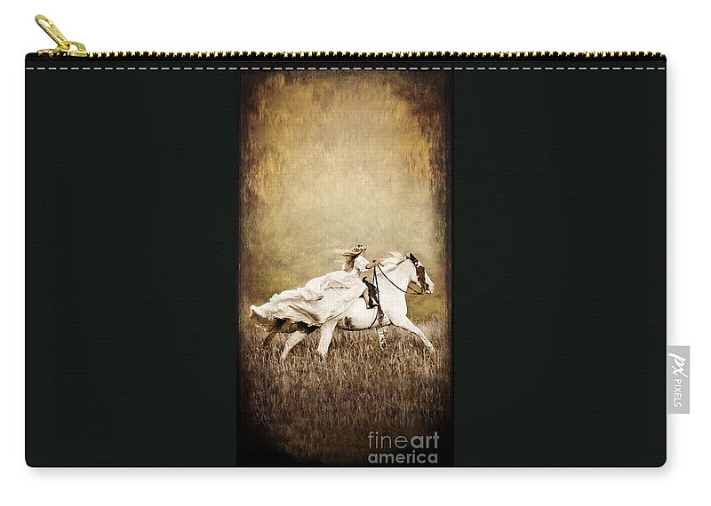 Horse Zip Pouch featuring the photograph iPhone Case - Ride Like the Wind by Cindy Singleton
