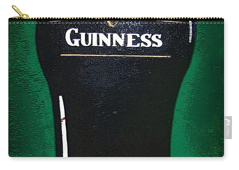 Mural Zip Pouch featuring the photograph Irish Stout by Nina Ficur Feenan