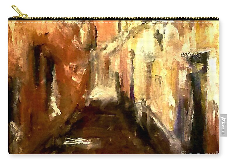 Town Zip Pouch featuring the photograph Italian Alley by Tamara Michael
