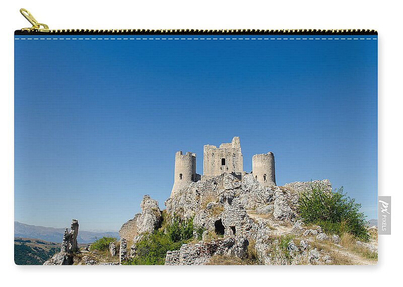 Abruzzo Zip Pouch featuring the photograph Italian landscapes - Forgotten Ages by AM FineArtPrints