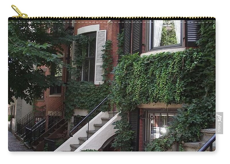 South Boston Zip Pouch featuring the photograph Ivy Walls by Michelle Welles