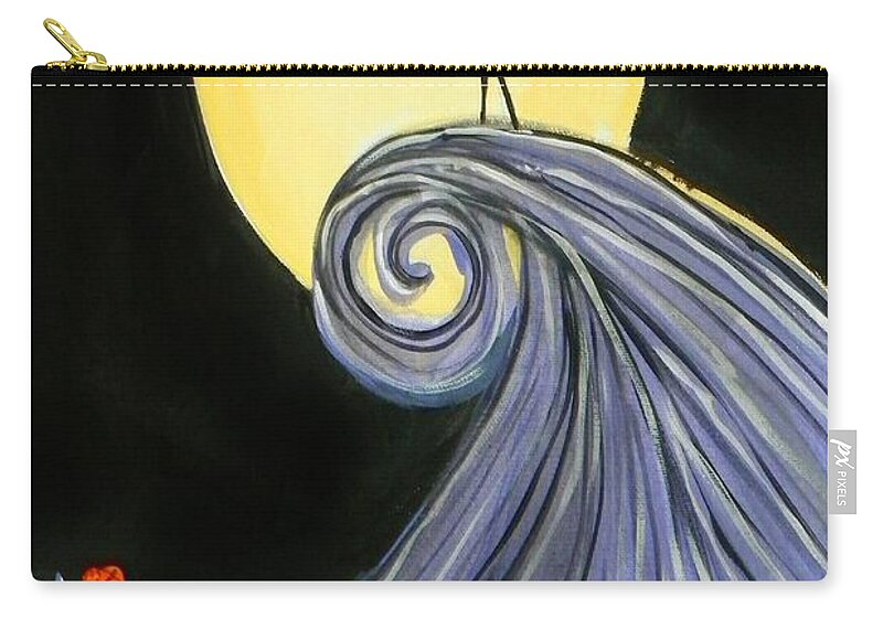 Art Zip Pouch featuring the painting Jack's Lament by Marisela Mungia