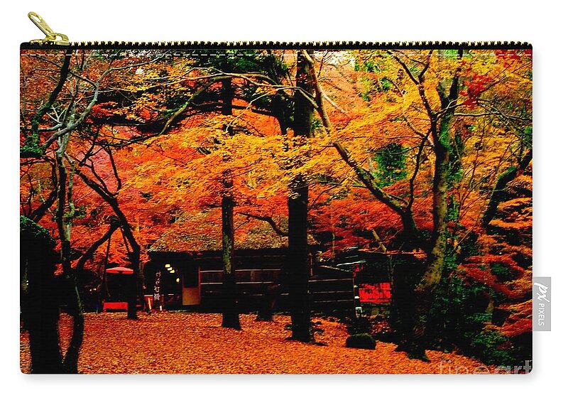 Autumn Zip Pouch featuring the photograph Japan autumn fantacy by Kumiko Mayer