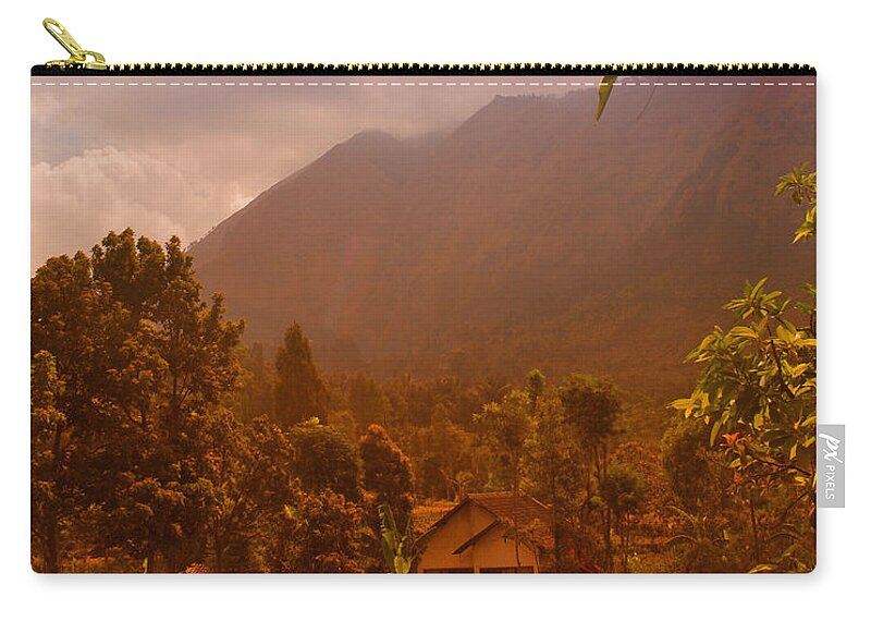 Java Zip Pouch featuring the photograph Java Island Mountain by Miguel Winterpacht