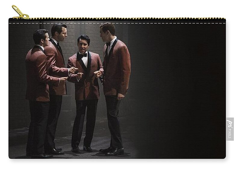 Movie Poster Zip Pouch featuring the photograph Jersey Boys by Clint Eastwood by Movie Poster Prints