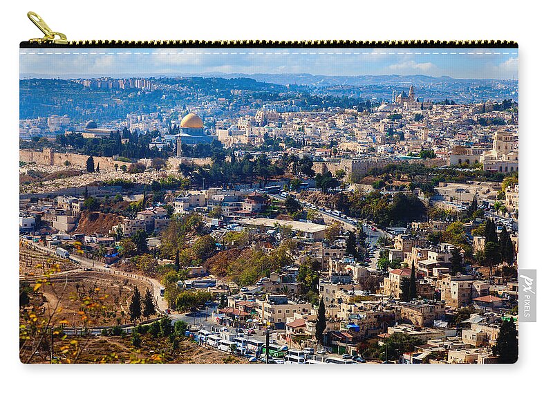 City Zip Pouch featuring the photograph Jerusalem by Alexey Stiop