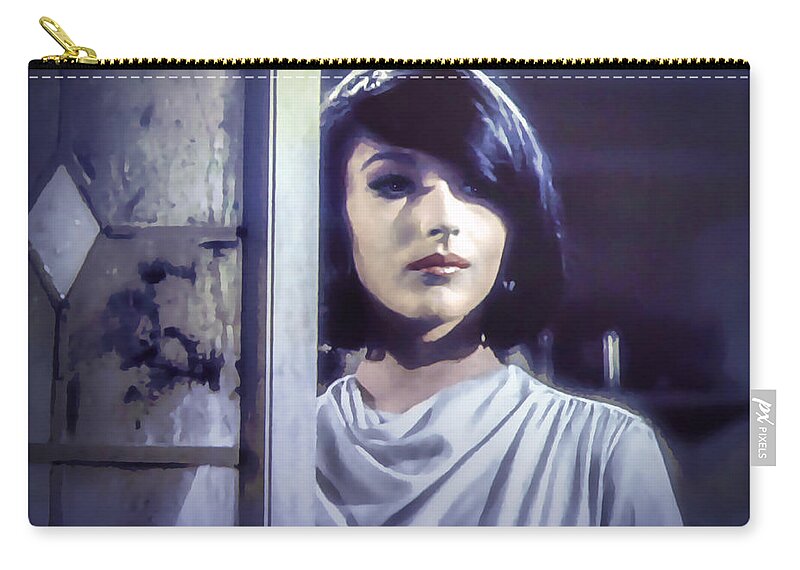 2d Zip Pouch featuring the photograph Joanna Frank in ZZZZZ by Brian Wallace