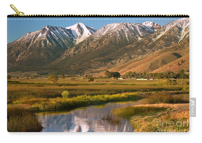 Landscape Zip Pouch featuring the photograph Job's Peak Reflections by James Eddy