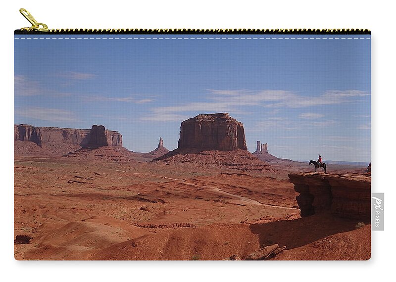 Monument Valley Zip Pouch featuring the photograph John Ford's Point in Monument Valley by Keith Stokes